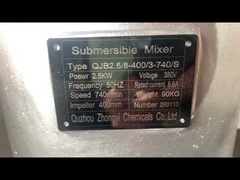 Endüstriyel karıştırma uygulamaları için çok yönlü dökme demir dalgıç karıştırıcı pompası